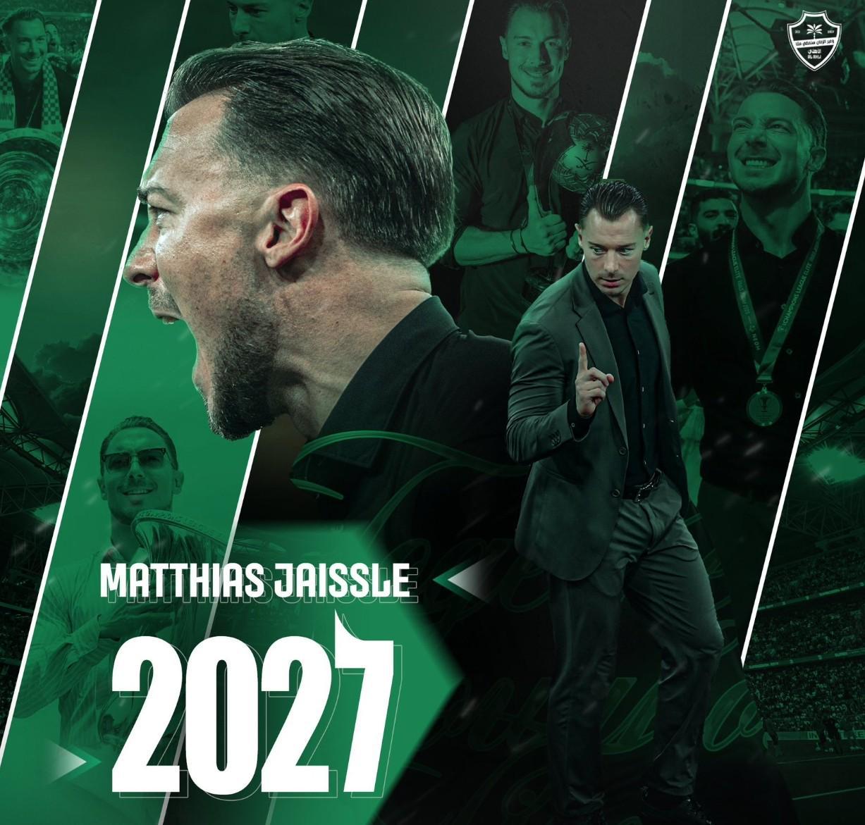 官方：吉达国民与主帅雅伊斯勒续约至2027，并附带延长一年选项